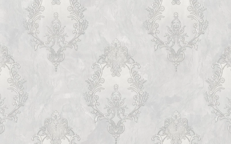 Обои МОФ Malex design Донателла 4332-1 серый на otdelka1.ru