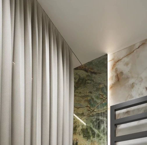 Теневой потолочный профиль для штор Laconistiq Gardina Без покрытия на otdelka1.ru