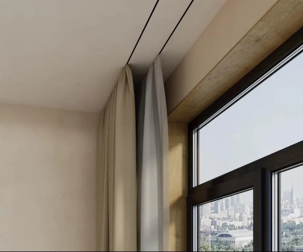 Теневой потолочный профиль для штор Laconistiq Gardina Без покрытия на otdelka1.ru