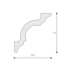A карниз Nomastyl NMC 110х110х2000 мм