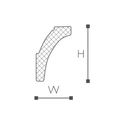 WT8 карниз Wallstyl NMC 30х20х2000 мм