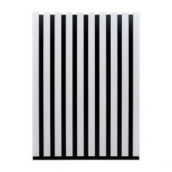 Стеновая панель Evrowood MSP03 белая с контрастным черным основанием