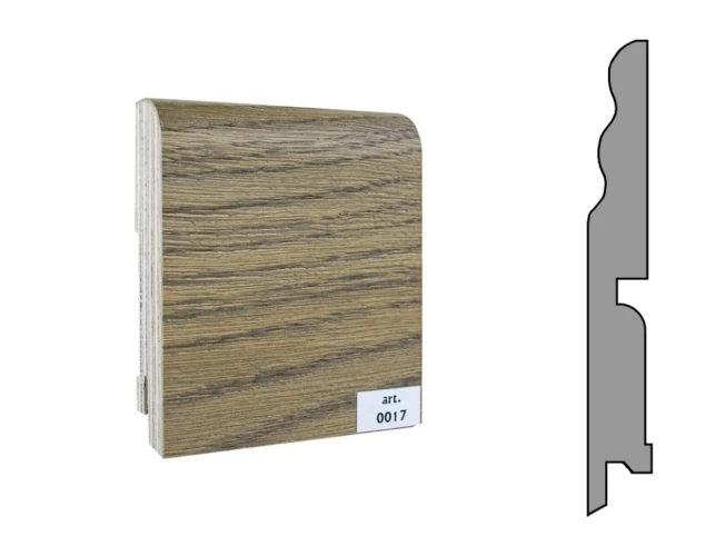 Плинтус шпонированный Finitura Dekor 120x15 №017 на Otdelka1.ru