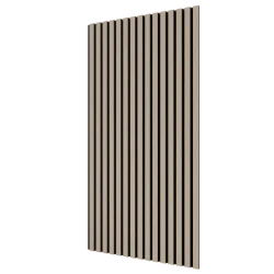 Акустическая реечная панель Cosca шпон Дуб Латте бежевый 1200 мм