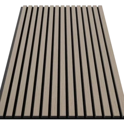 Акустическая реечная панель Cosca шпон Дуб Латте бежевый 1200 мм