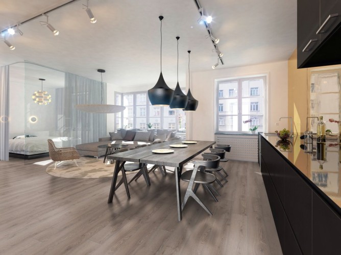 Ламинат Кронотекс / Kronotex Mammut D4727 Дуб горный серый на otdelka1.ru