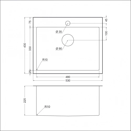 Мойка для кухни EMAR EMB-115 PVD Nano Satine на Otdelka1.ru