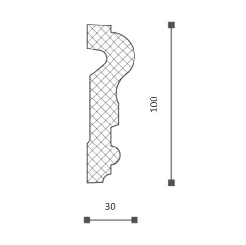 Профиль декоративный Domostyl MA16 на otdelka1.ru
