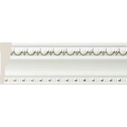 Плинтус Cosca потолочный 90 Слоновая кость T90(2)/W25