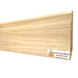Плинтус МДФ Теквуд / Teckwood 100 мм Дуб беленый