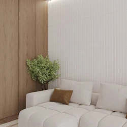 Стеновая панель Evrowood MSP04 белая матовая для светлых интерьеров