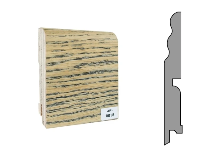 Плинтус шпонированный Finitura Dekor 120x15 №018 на Otdelka1.ru