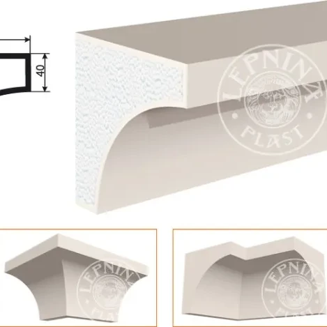 Фасадный карниз LepninaPlast КВ-200/8 на otdelka1.ru