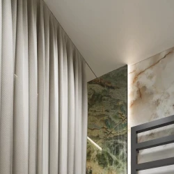 Теневой потолочный профиль для штор Laconistiq Gardina Черный Муар