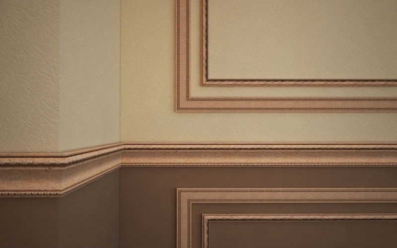 Плинтус Cosca потолочный 90 топаз T90(2)/BR4-1 на otdelka1.ru