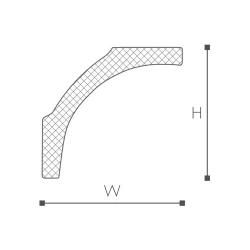 B1 карниз Nomastyl NMC 80х65.5х2000 мм