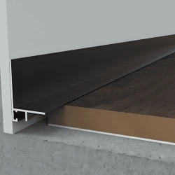 Микро плинтус L образный Evrowood DA04B Черный анодированный