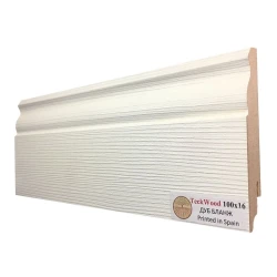 Плинтус МДФ Теквуд / Teckwood 100 мм Дуб Бланж