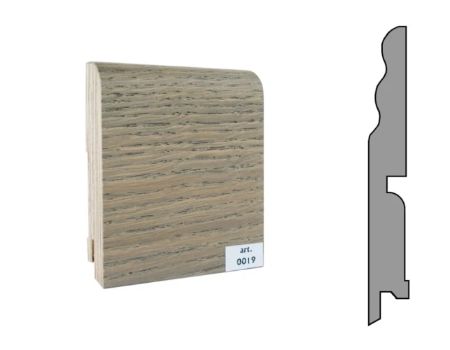 Плинтус шпонированный Finitura Dekor 120x15 №019 на Otdelka1.ru