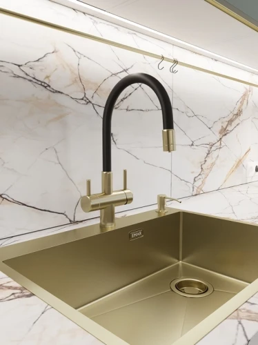 Смеситель EMAR ЕС-3015 PVD Matt Gold на Otdelka1.ru