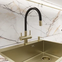 Смеситель EMAR ЕС-3015 PVD Matt Gold