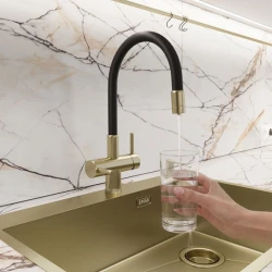 Смеситель EMAR ЕС-3015 PVD Matt Gold