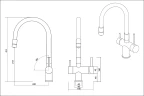 Смеситель EMAR ЕС-3015 PVD Matt Gold на Otdelka1.ru
