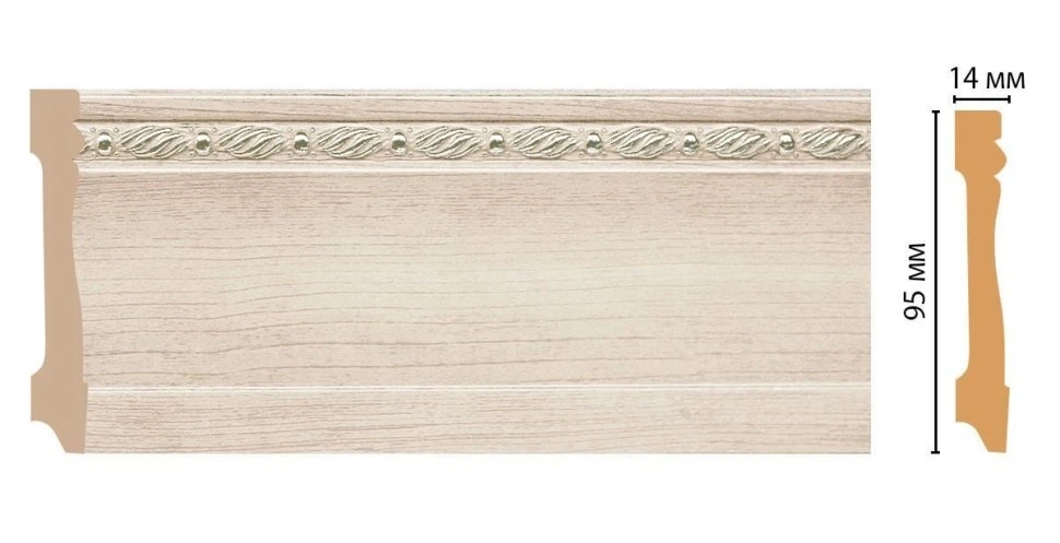 Плинтус напольный Decomaster 195-13 на otdelka1.ru