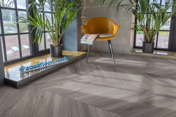 Виниловая плитка Аквафлор / Aquafloor Parquet Chevron AF2553PGCh на Otdelka1.ru