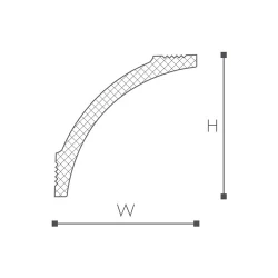 B8 карниз Nomastyl NMC 82х82х2000 мм