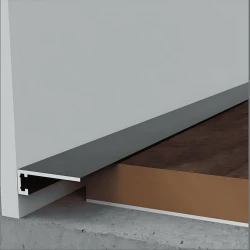 Микроплинтус Evrowood DA03B Черный анодированный