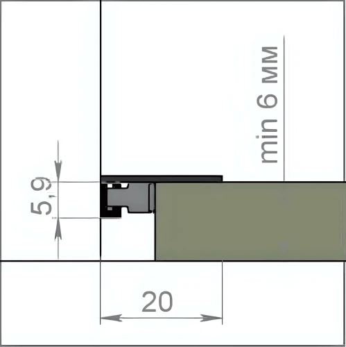 Микроплинтус Evrowood DA03B Черный анодированный на otdelka1.ru