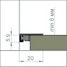 Микроплинтус Evrowood DA03B Черный анодированный на otdelka1.ru