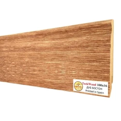 Плинтус МДФ Теквуд / Teckwood 100 мм Дуб Бостон