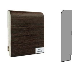 Плинтус шпонированный Finitura Dekor 100x30 прямой Венге