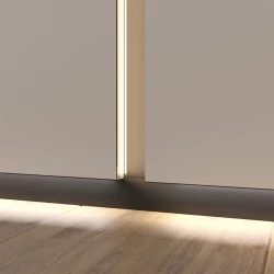 Теневая рейка Laconistiq Light Черная анодированная