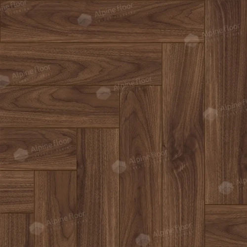 Ламинат Альпайн флор / Alpine floor Herringbone 12 LF105-12 Орех Трентино на otdelka1.ru