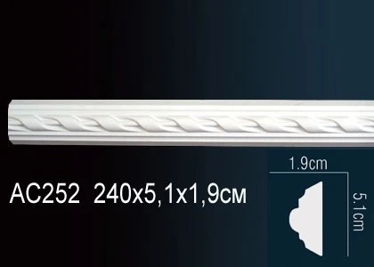 Молдинг с рисунком Perfect / Перфект AC252F на Otdelka1.ru