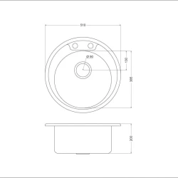 Мойка для кухни Oulin OL-R510