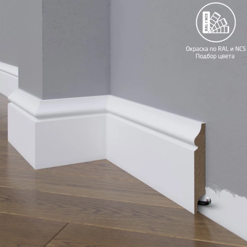 Плинтус МДФ Madest Decor 12-100-16 окрашенный по RAL/NCS