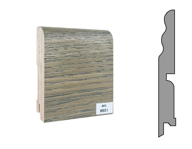 Плинтус шпонированный Finitura Dekor 120x15 №021 на otdelka1.ru