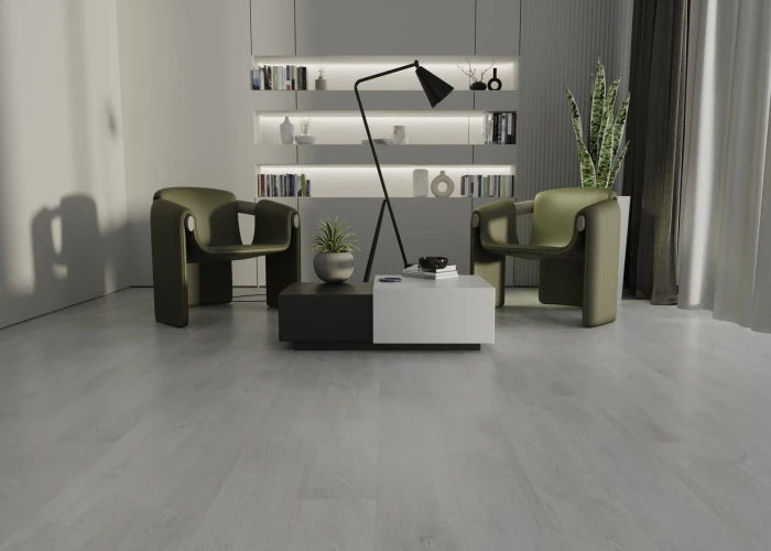 Кварц-виниловый ламинат Ideal Flooring Prime Wood 01002 Silver на Otdelka1.ru
