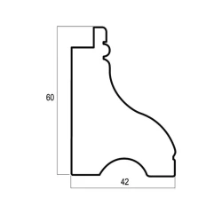 Плинтус Cosca 60 дуб светлый 175-4