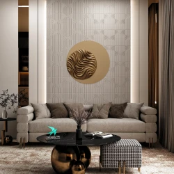 Композитная стеновая панель Decoplume Wave 1