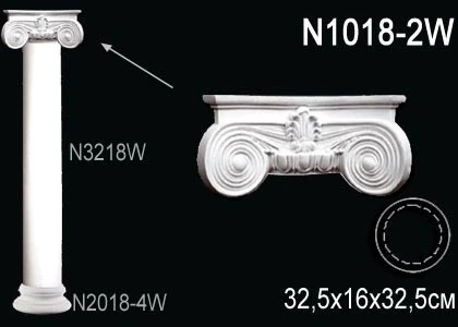 Колонна Perfect / Перфект N1018-2W на otdelka1.ru