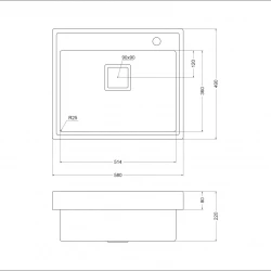 Мойка для кухни Oulin OL-S6101