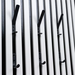 Вешалка настенная Evrowood VMS03 белая матовая