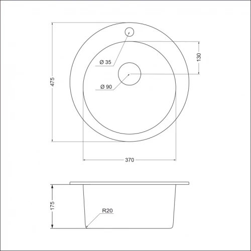 Мойка EMAR EMQ-1475.C EMQ-1475.C Морион на Otdelka1.ru