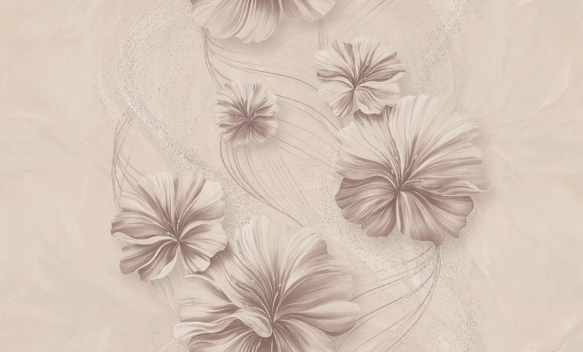 Обои МОФ Malex design Эмили 4362-2 бежевый на otdelka1.ru