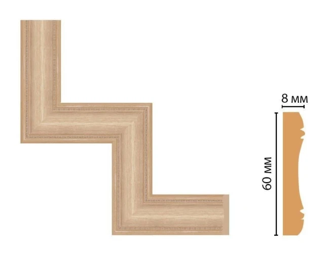 Декоративный угловой элемент Decomaster 185-1-11 на otdelka1.ru